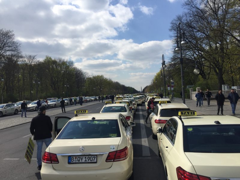 Taxi demo in Berlin